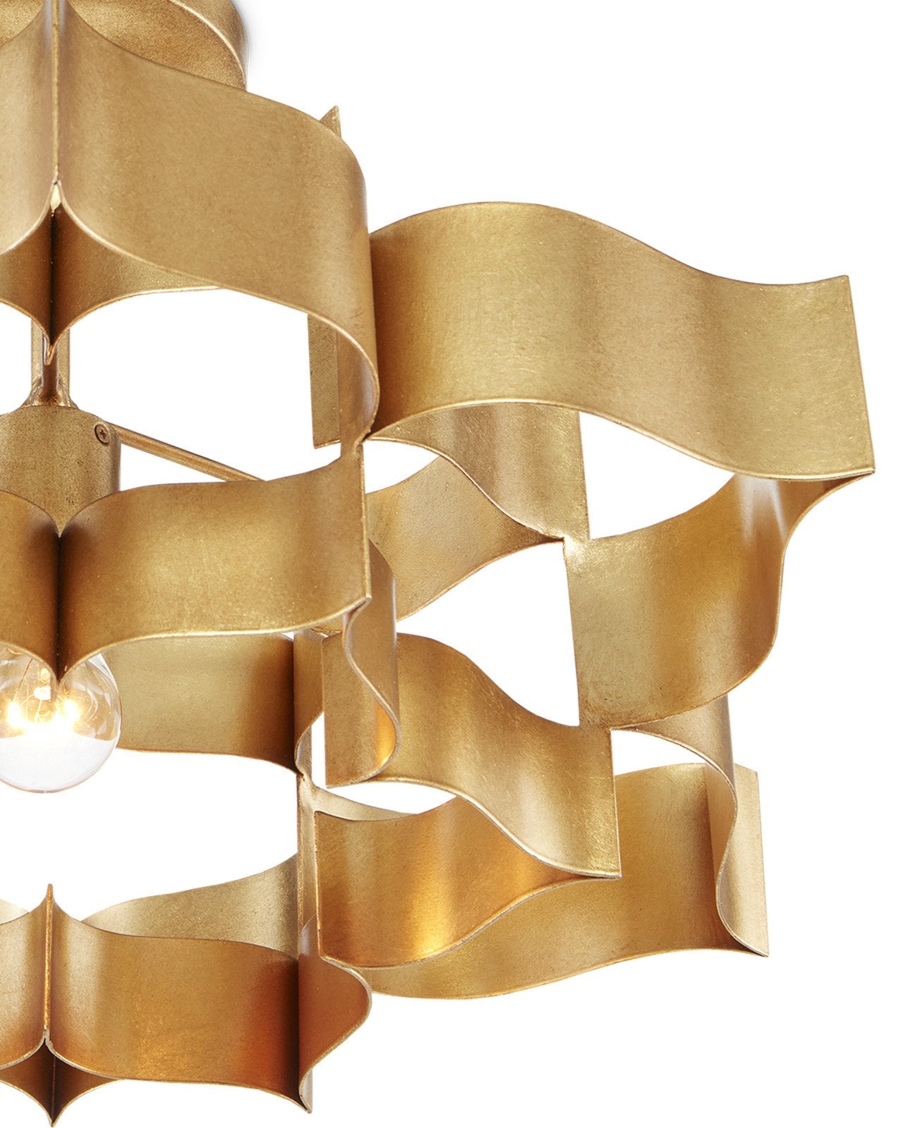 Grand Lotus Small Gold Chandelier